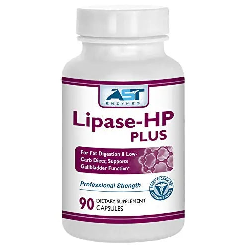 AST Enzymes Lipase-HP Plus – 90 Vegetarian Capsules - Fat Digestion Support – Keto Diet AST Enzymes Au supplements