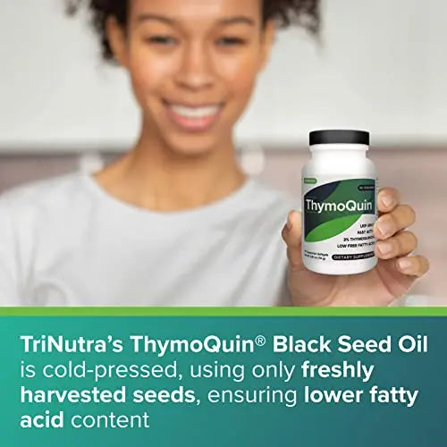 ThymoQuin Cold Pressed Black Seed Oil | Only Patented USP-Grade Clinically Researched ThymoQuin Au supplements