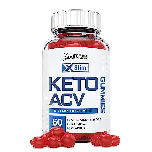 Justified Laboratories X Slim Keto ACV Gummies 1000MG Xslim Vegan Non GMO with Pomegranate Justified Laboratories Au supplements