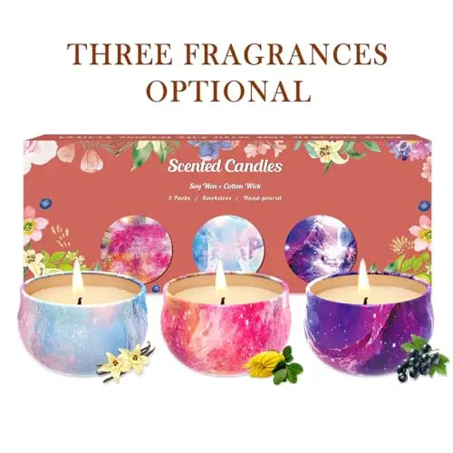 Scented Candles Gift Set, 3 Pack Soy Candles Gift Set Candles for Home Scented, Gifts for Women Men Weimingte Au supplements