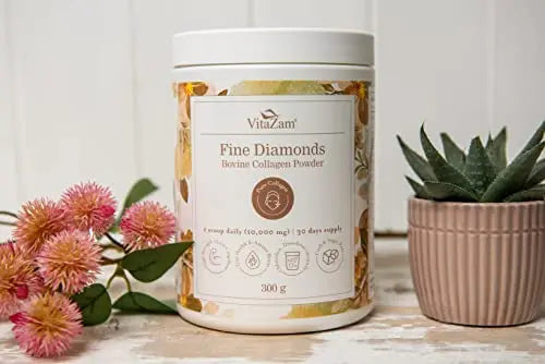 Vitazam Fine Diamond Bovine Collagen Powder - Hydrolyzed Type 1 & 3 Collagen Powder Protein VitaZam Au supplements