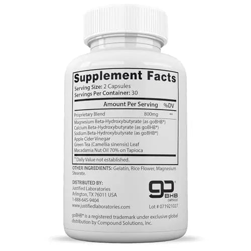 (3 Pack) Lifestyle Keto Pills 800MG Includes Patented goBHB Exogenous Ketones Advanced Justified Laboratories Au supplements