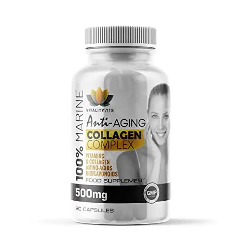 Marine Collagen Complex - High Strength Capsules for Hair, Skin, Nails & Joint Support - Vitamins B2 C & E VITALITYVITS Au supplements
