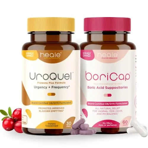 BoriCap 30 and UroQuel 30 Bundle for Vaginal pH and Overactive Bladder BoriCap Au supplements