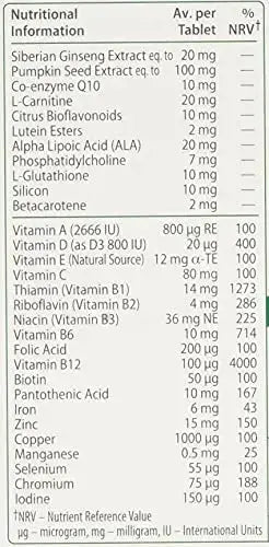 Vitabiotics Wellman 70+ 30 Tabs Vitabiotics Au supplements