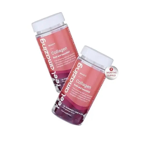 Collagen Gummies with Vitamins A and C, 500mg of Marine Collagen Per Serving, Advanced Skin Support, Feel Amazing Au supplements