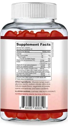 SHIFAA NUTRITION Halal Apple Cider Vinegar Gummies. Cleanse & Detox ACV Gummies SHIFAA NUTRITION Au supplements