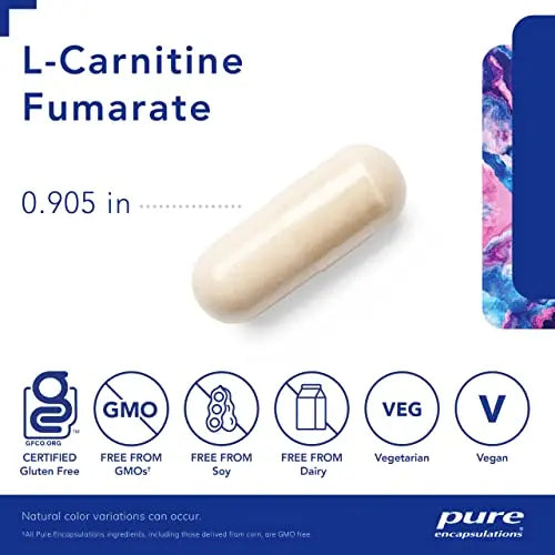 Pure Encapsulations L-Carnitine Fumarate | Hypoallergenic Supplement Support for Enhanced Pure Encapsulations Au supplements