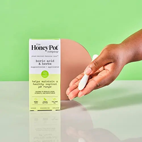The Honey Pot Company 7 Day Boric Acid & Herbs Suppositories - Maintains and Balances Healthy The Honey Pot Company Au supplements