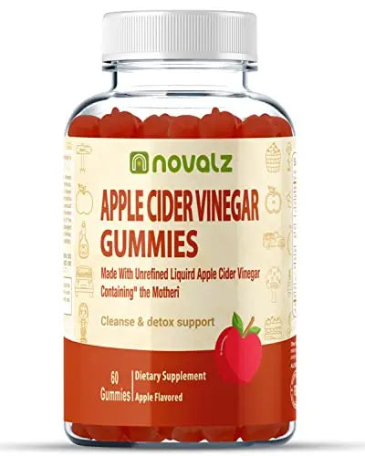NOVALZ Apple Cider Vinegar Gummies for Weight Control, Detox, & Cleanse, 500mcg ACV NOVALZ Au supplements