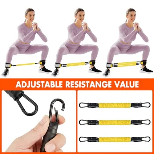Ankle Resistance Bands with Cuffs, Ankle Bands for Working Out, Glutes Workout Equipment WOQQW Au supplements