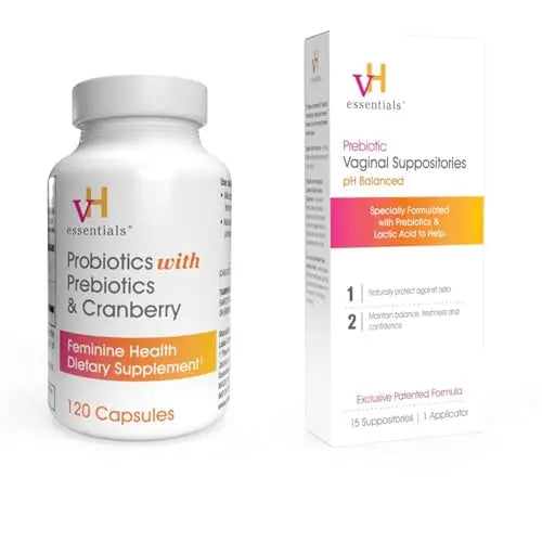 vH essentials Probiotics with Prebiotics and Cranberry Feminine Health Supplement - 120 Capsules vH essentials Au supplements