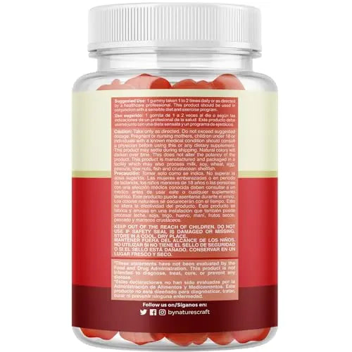 Gomitas ACV de Vinagre de Sidra de Manzana – Suplemento de Energético Natural con la Natures Craft Au supplements