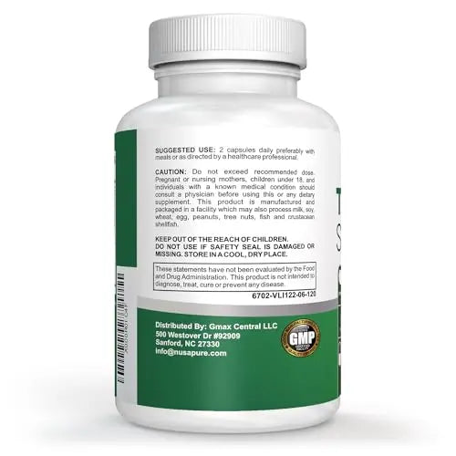 NusaPure Premium Thyroid Support Supplement (Non-GMO) 120 caps for with Ashwaganda NusaPure Au supplements