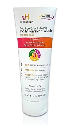 vH essentials Intimate Feminine Wash - pH Balanced with Tea Tree Oil, Cranberry, Prebiotics, Lavender vH essentials Au supplements