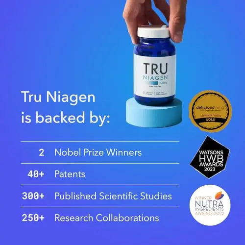 TRU NIAGEN - Patented Nicotinamide Riboside NAD+ Supplement. NR Supports Cellular TRU NIAGEN Au supplements