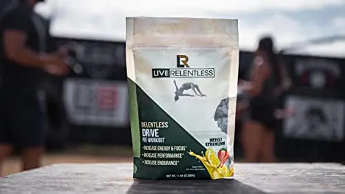 Live Relentless by Tim Kennedy, Drive Pre-Workout, Merica's Strawlemon, 30 Servings Live Relentless Au supplements