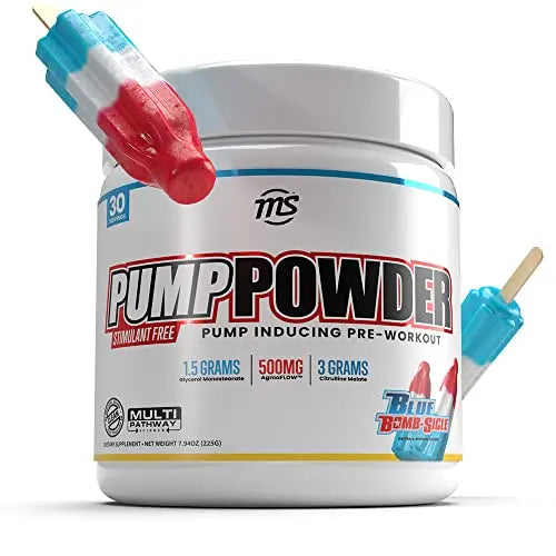 MAN Sports Pump Powder Blue Bombsicle - Stimulant Free Pre Workout Drink MAN Sports Au supplements