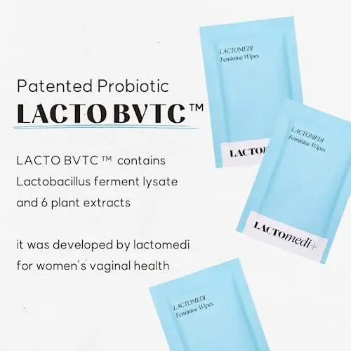 LACTOMEDI Feminine Wipes | Unscented Feminine Wipes | Individually Wrapped | pH-Balanced Feminine LACTOMEDI Au supplements
