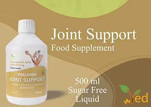 Hydrolyzed Liquid Collagen Food Supplement | Support for Joints, Skin, Muscles, Hair, &Nail Growth Ved Au supplements