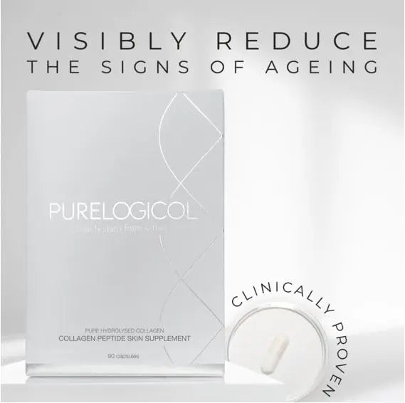 Collagen Tablets, Best Hydrolysed Protein Peptide Skin Supplement - 90 x Collagen Capsules x 800mg Purelogicol Au supplements