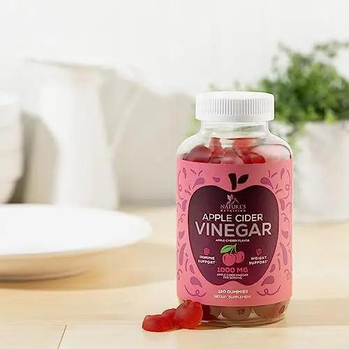 Vegan Apple Cider Vinegar Gummies | Max Strength 1000mg | Gelatin-Free, Vegan, Non-GMO Nature's Nutrition Au supplements