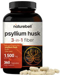 NatureBell Psyllium Husk Capsules 1500mg Per Serving, 360 Count, with Inulin NatureBell Au supplements
