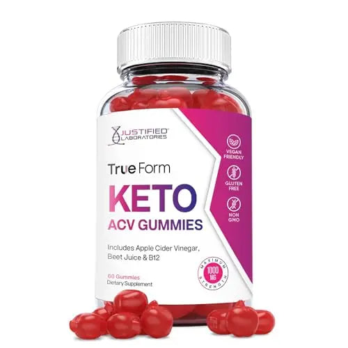 Justified Laboratories True Form Keto ACV Gummies 1000MG Vegan Non GMO Justified Laboratories Au supplements