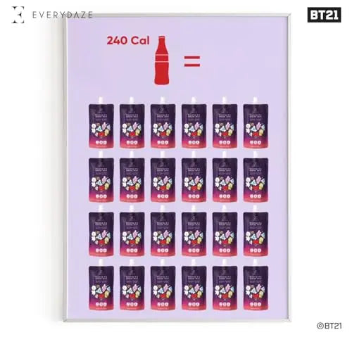 EVERYDAZE BT21 Essential C’s Collagen + Vitamin C Konjac Jelly | Vegan, 10 Calories E EVERYDAZE Au supplements