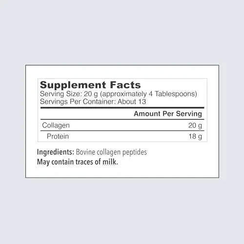 Vital Proteins Collagen Peptides Powder Supplement (Type I, III), Unflavored Hydrolyzed Collagen-Hair, Skin VITAL PROTEINS Au supplements