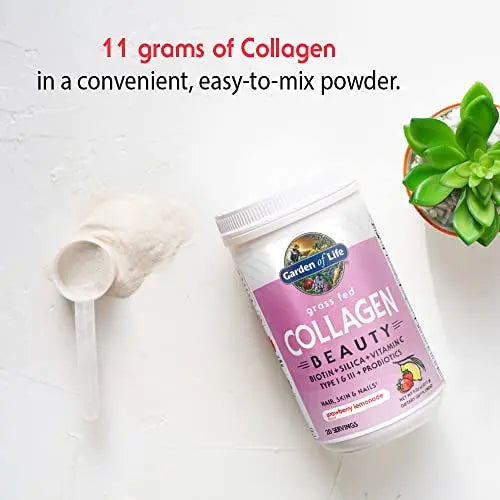 Garden of Life Grass Fed Collagen Beauty - Strawberry Lemonade, 20 Servings - Collagen Garden of Life Au supplements