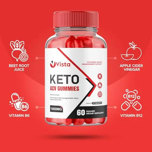 (2 Pack) Vista Keto Acv Gummies - Official Formula, Vegan - Vista Keto + Acv Gummies Healthly Au supplements