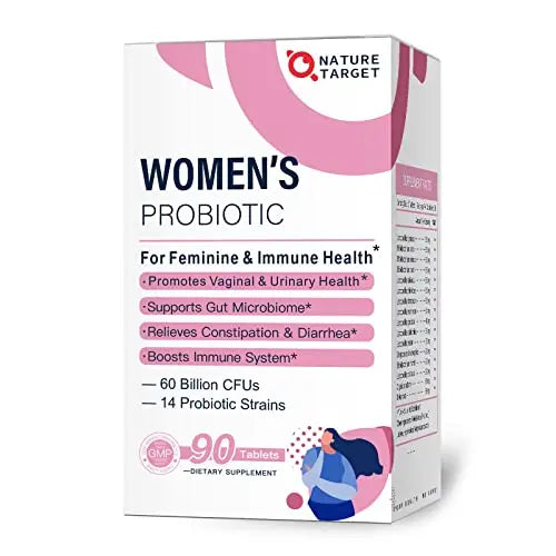 Probiotics-for-Women, Probiotics and Prebiotics, Cranberry and D-Mannose, 50-Billion NATURE TARGET Au supplements