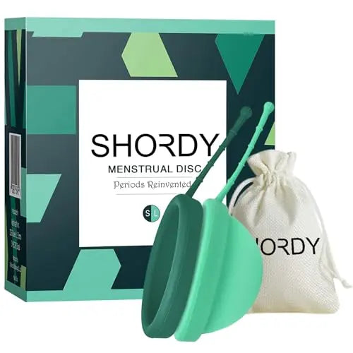 SHORDY Reusable Menstrual Disc Set of 2 (Small & Large), 100% Medical-Grade Silicone, Flexible SHORDY Au supplements