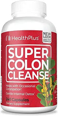 Health Plus Inc Super Colon Cleanse 530 mg 240 Capsules, Package may vary Health Plus Au supplements
