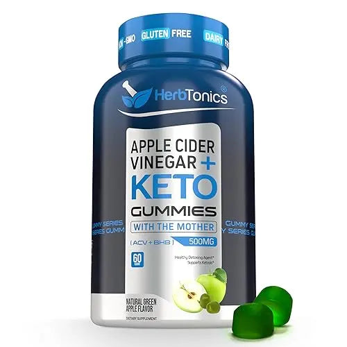 Herbtonics Keto Apple Cider Vinegar Gummies - Digestion & Detox Support - Sugar Free Keto Herbtonics Au supplements