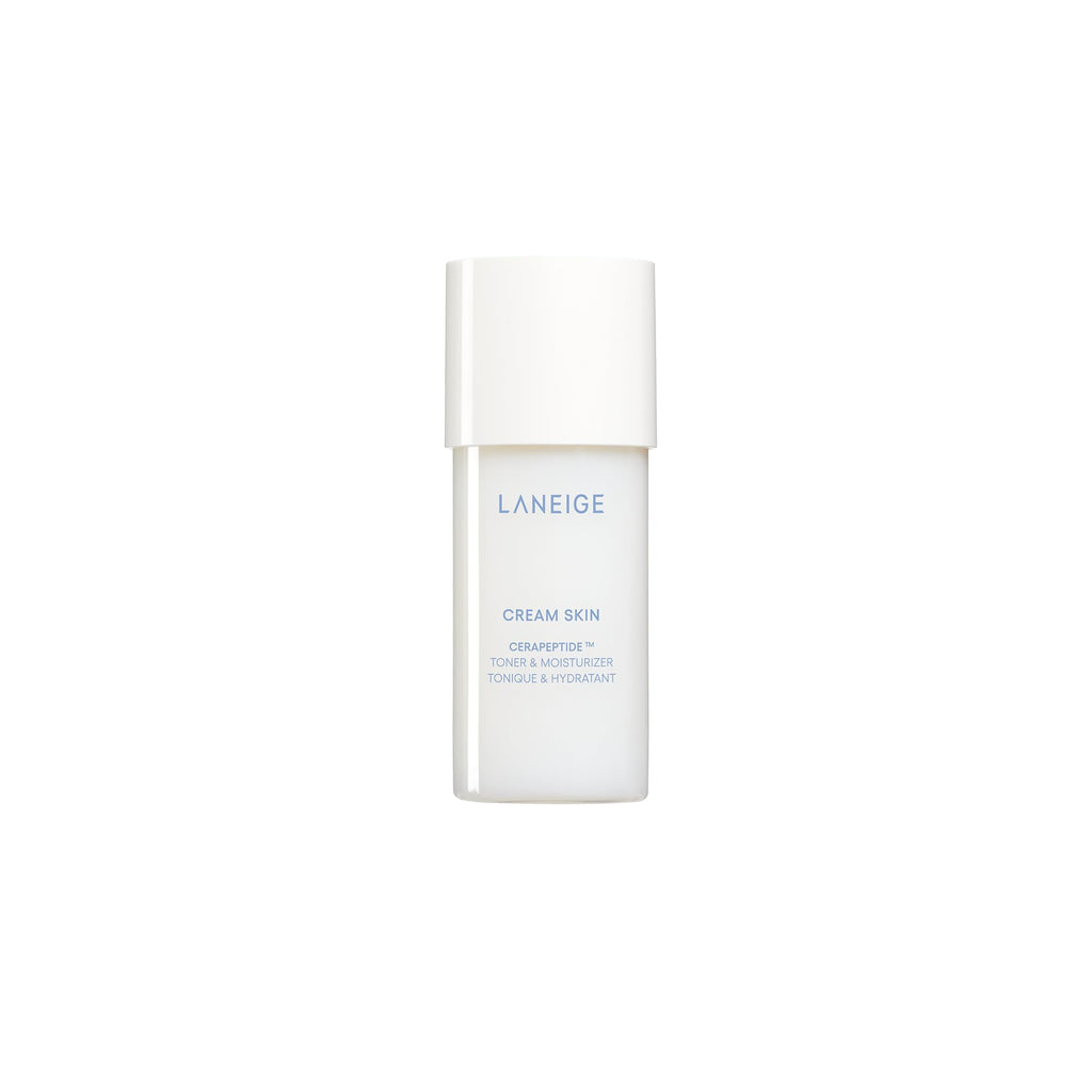 LANEIGE Cream Skin Toner & Moisturizer Mini: Lightweight Refillable Korean Milky Toner with Ceramide