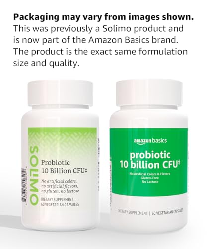 Amazon Basics Daily Probiotic, 10 Billion Active Cultures, Supporting Digestive and Intestinal Health, Capsule, 60 Count, Two Month Supply Amazon Basics Au supplements