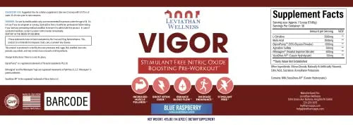 Leviathan Wellness Vigor - Stimulant Free, Nitric Oxide Boosting Pre-Workout Powder Leviathan Wellness Au supplements