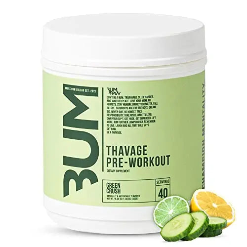 RAW Preworkout Powder, Thavage (Green Crush) - Chris Bumstead Sports Nutrition Supplement RAW Au supplements