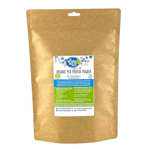 Organic Pea Protein Powder 1kg by The Natural Health Market • 80% Vegan Protein The Natural Health Market Au supplements