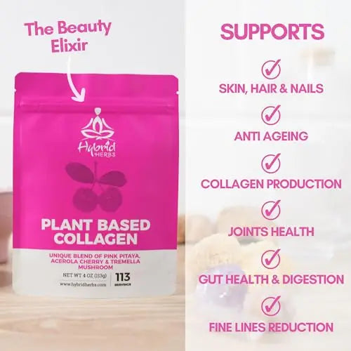 HYBRID HERBS – Plant Based Collagen Powder - Anti Aging Supplement for Skin, Wrinkles Hybrid Herbs Au supplements