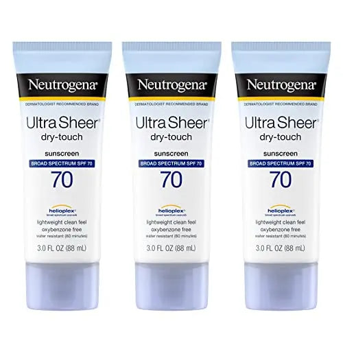 Neutrogena Ultra Sheer Dry-Touch Sunscreen Lotion, Broad Spectrum SPF 70 UVA/UVB Neutrogena Au supplements