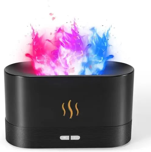 Flame Aroma Diffuser Humidifier 180ml, Oil Essential 2 Modes Brightness Aroma Humidifier Generic Au supplements