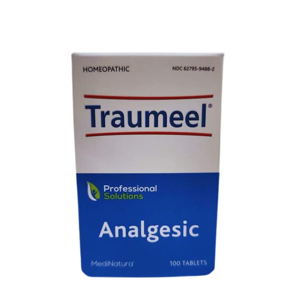 MediNatura Traumeel Homeopathic Arnica + 13 Active Ingredients for Muscle, Joint, Back, Arthritis, Injury, Exercise Related Pain & Soreness - Made in Germany - 100 Tablets MediNatura Au supplements