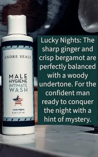 Andre Seals Intimate Wash for Men, Lucky Nights Scent – Refreshing Genital Care & Odor Control Andre Seals Au supplements