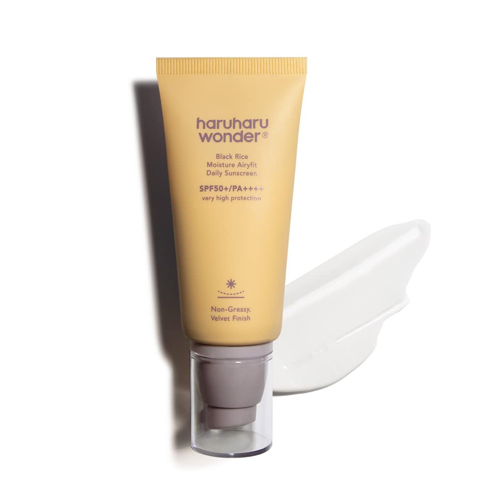 Haruharu Wonder Black Rice Moisture Airyfit Daily Sunscreen 1.69fl.oz - Velvet Finish, No White Cast