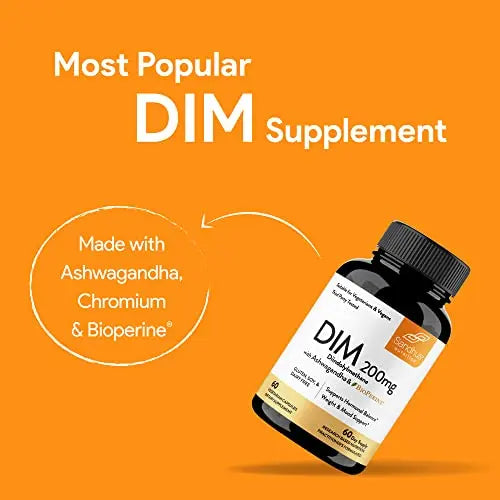 Sandhu's DIM Supplement 200 mg -60 Capsules - Diindolymethane with Ashwagandha Sandhu's Au supplements
