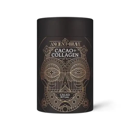 Ancient + Brave - Cacao + Collagen Powder 250g - Peruvian Raw Cacao Hot Chocolate with Grass-Fed Hydrolysed Bovine Collagen Ancient + Brave Au supplements
