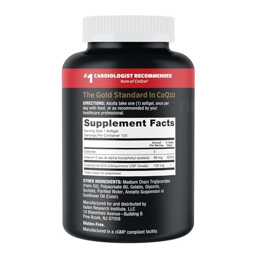 Qunol Ultra CoQ10 100mg, 3x Better Absorption, Patented Water and Fat Soluble Natural Supplement Form of Coenzyme Q10